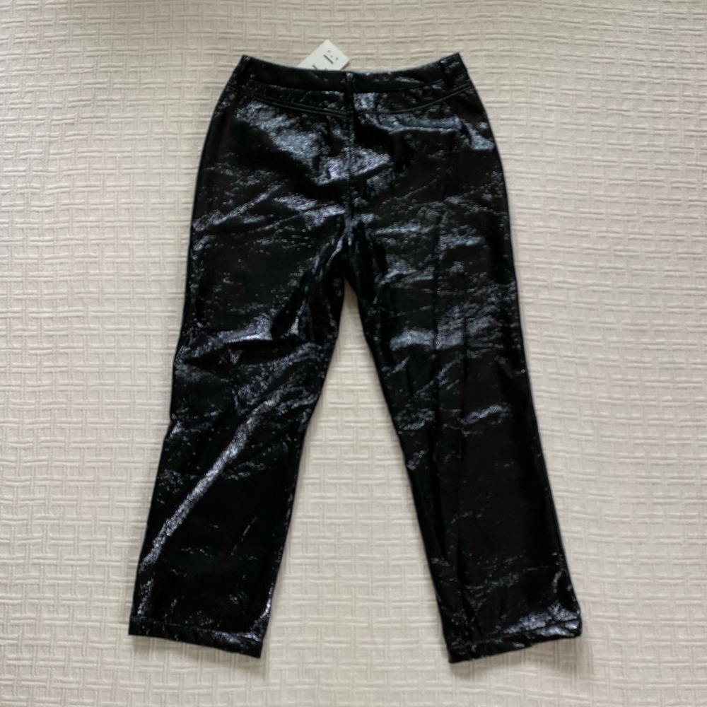 XLE The Label black vegan leather pants. - Picture 3 of 7